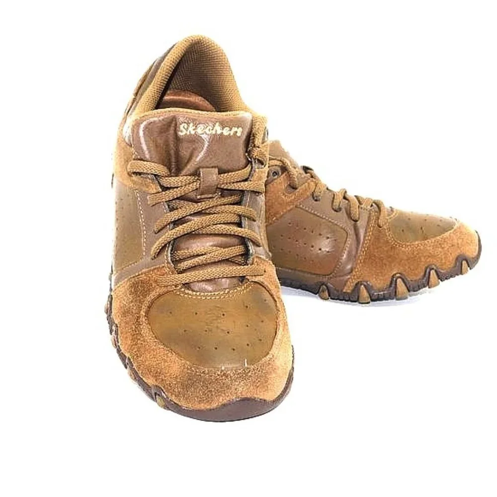 Skechers Brown Leather Casual Shoes Style #48912